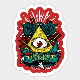 Pyramid Eye Sticker